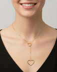 Collana Double Heart Gold