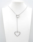 Collana Double Heart Silver