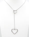Collana Double Heart Silver