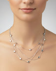 Collana Multicuore Silver