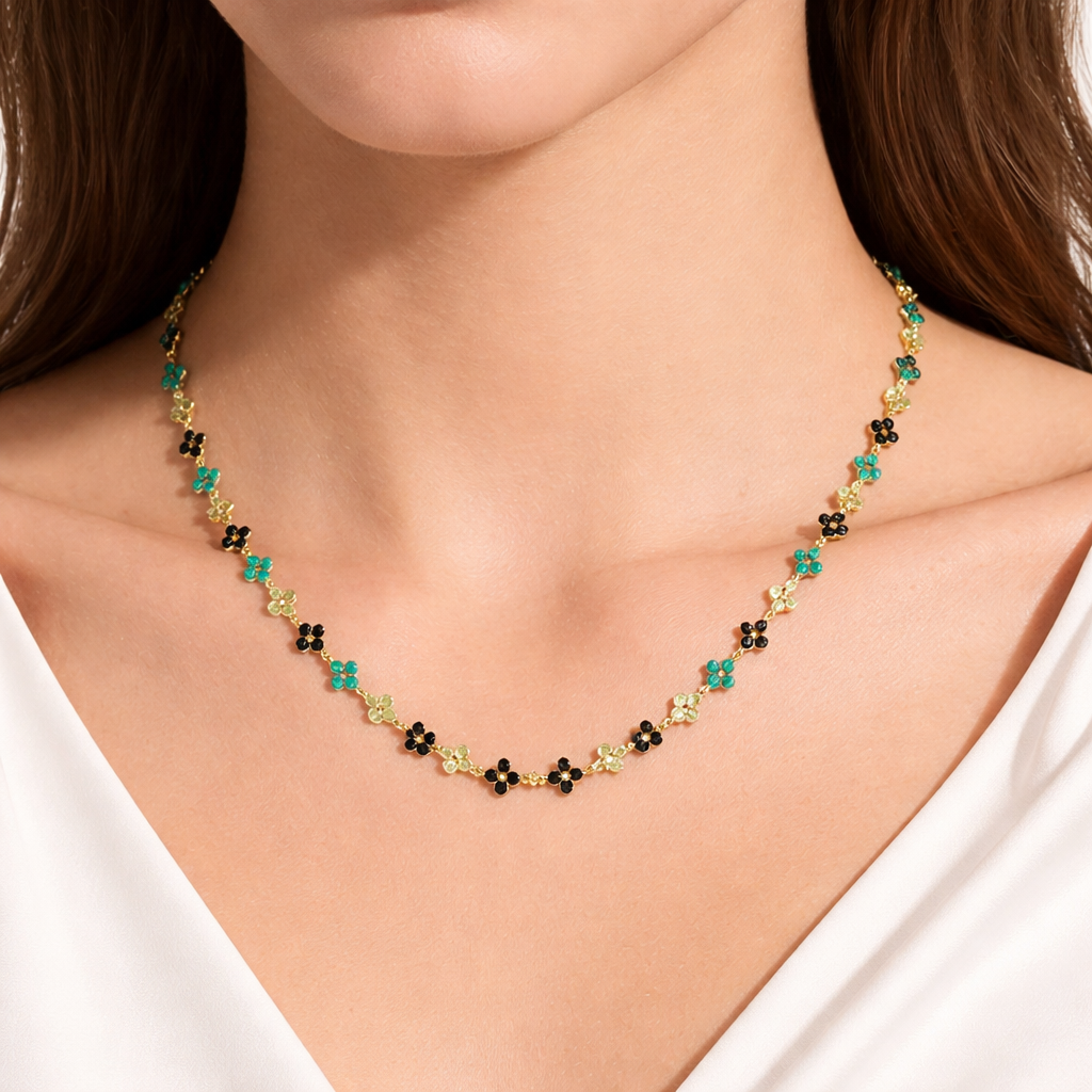 Collana Fortuna  G/Green