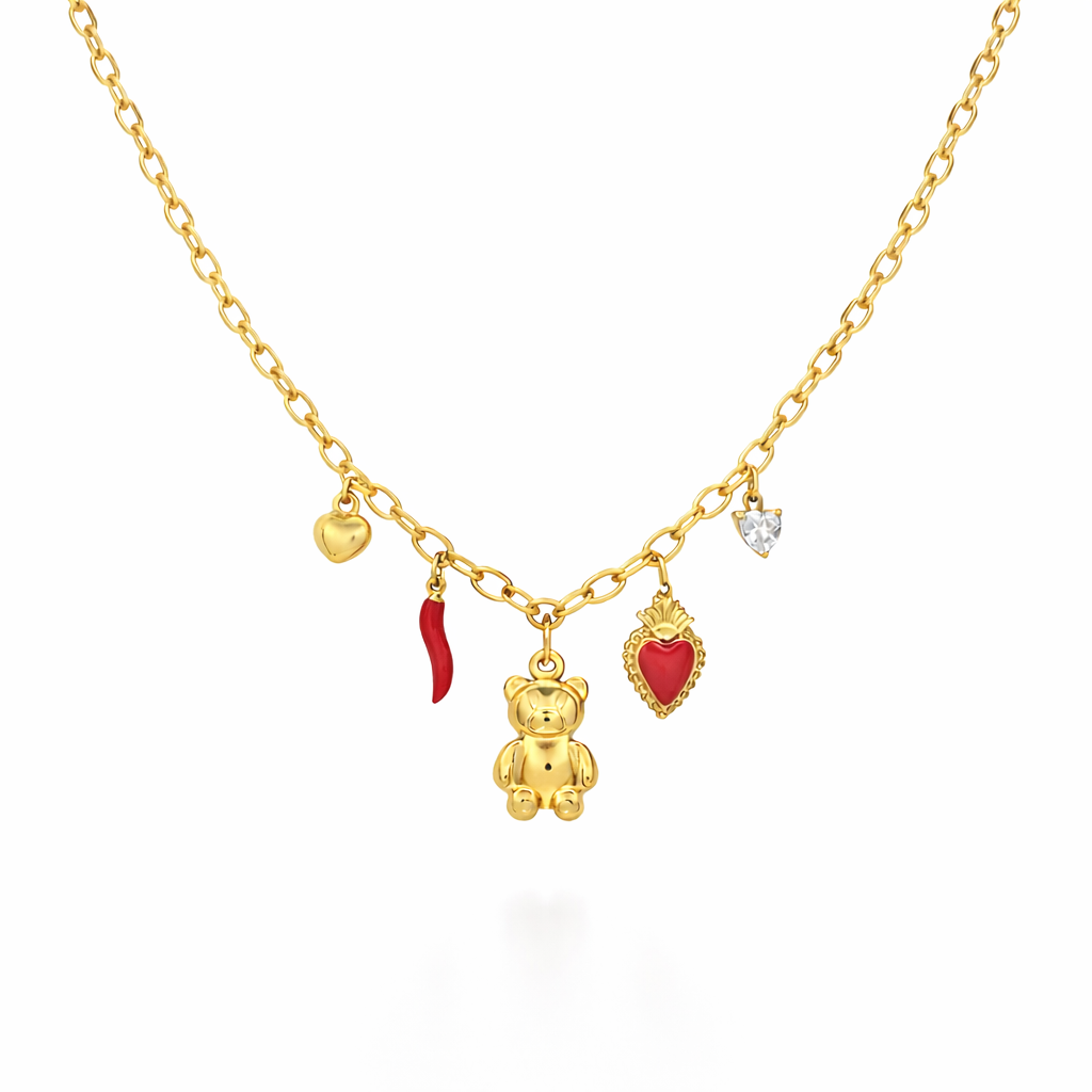 Collana Teddy Charms