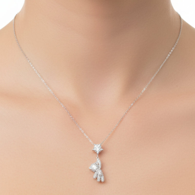 Collana Teddy Star silver