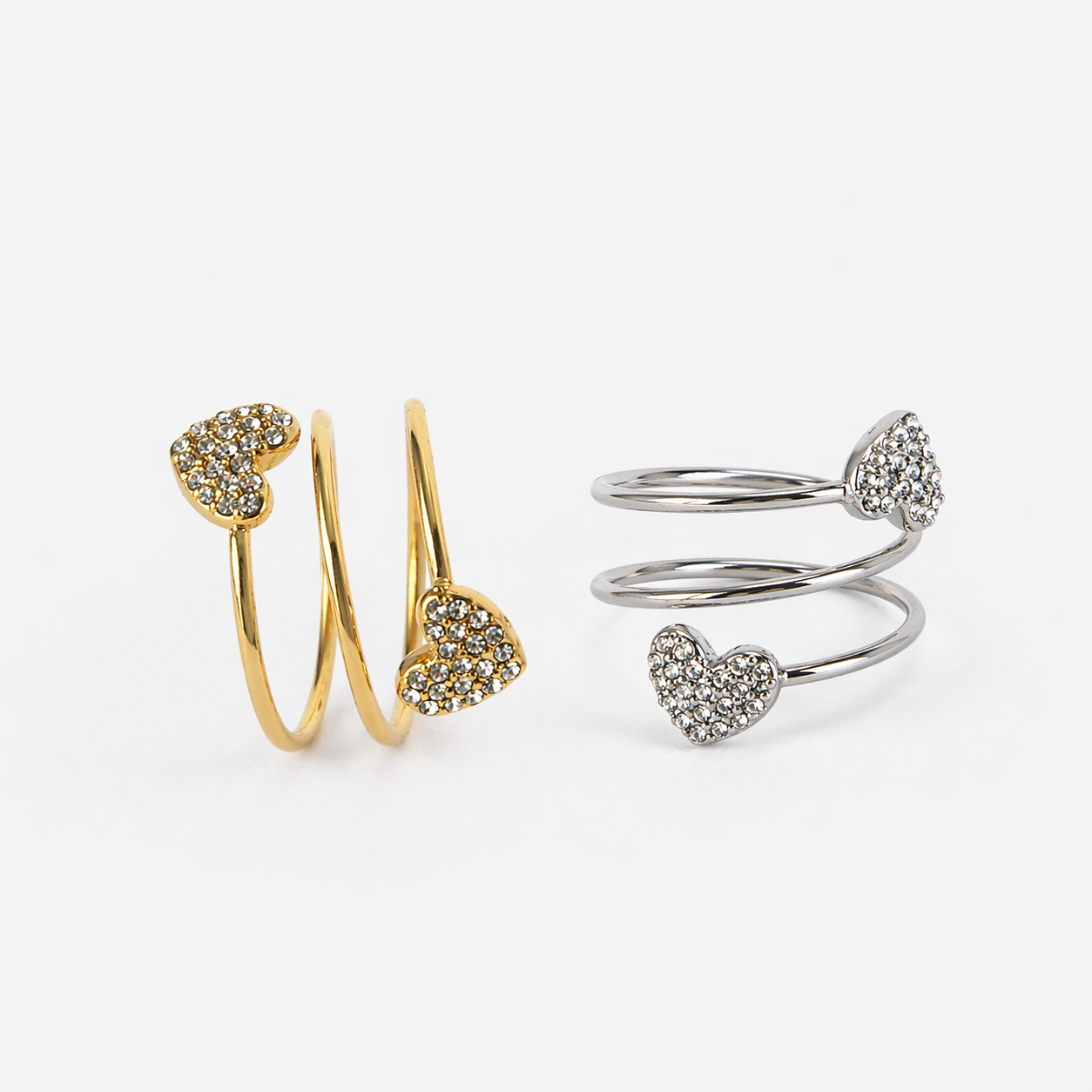 Anello Zeli di Missi Bijoux nella variante gold e silver , in acciaio inossidabile
